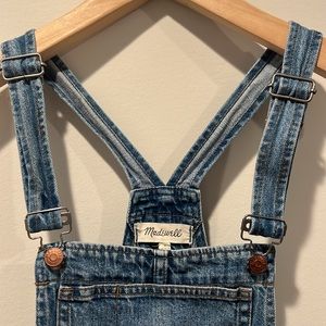 Madewell Denim Short Overalls